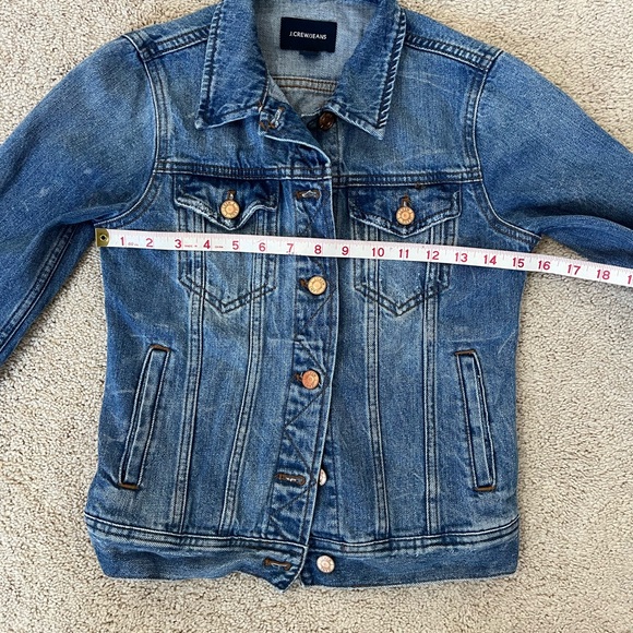 J Crew Classic Women’s Cotton Denim Jean Jacket Size XXS - Picture 6 of 7